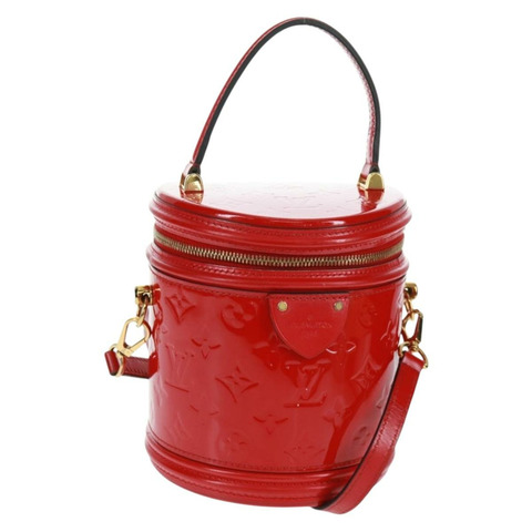 路易威登 Monogram Vernis Cannes PM 手提包 紅色 M53998 LV 正品 170791M