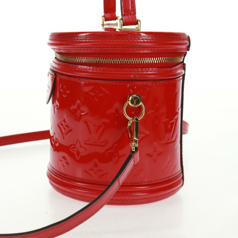 【日本直送】路易威登 Monogram Vernis Cannes PM 手提包 紅色 M53998 LV 正品 170791M-2