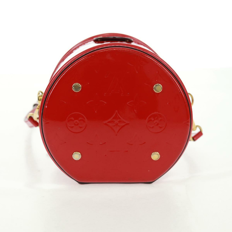【日本直送】路易威登 Monogram Vernis Cannes PM 手提包 紅色 M53998 LV 正品 170791M-4
