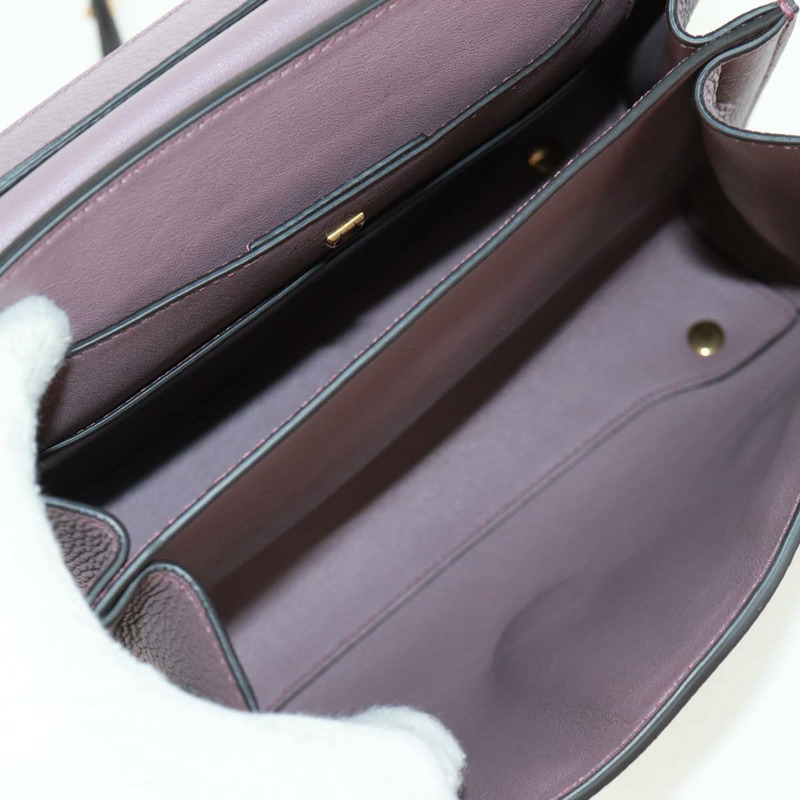 【日本直送】Salvatore Ferragamo Gancini Margot 皮革雙肩包 紫色金色 正品 170696M-9