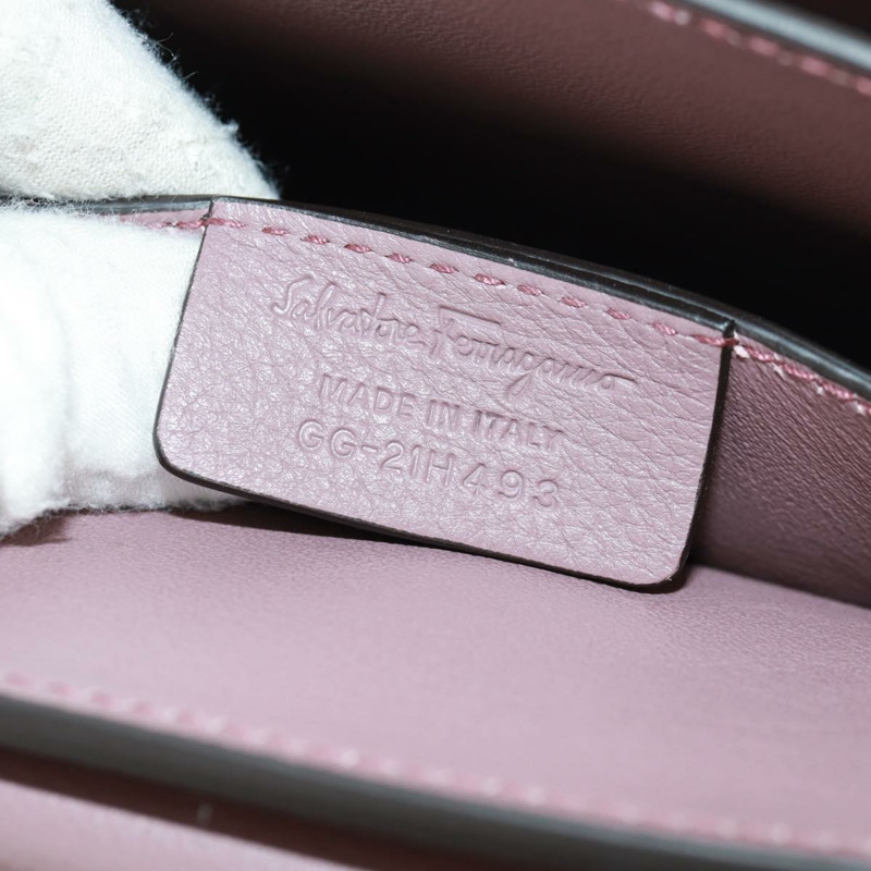 【日本直送】Salvatore Ferragamo Gancini Margot 皮革雙肩包 紫色金色 正品 170696M-10