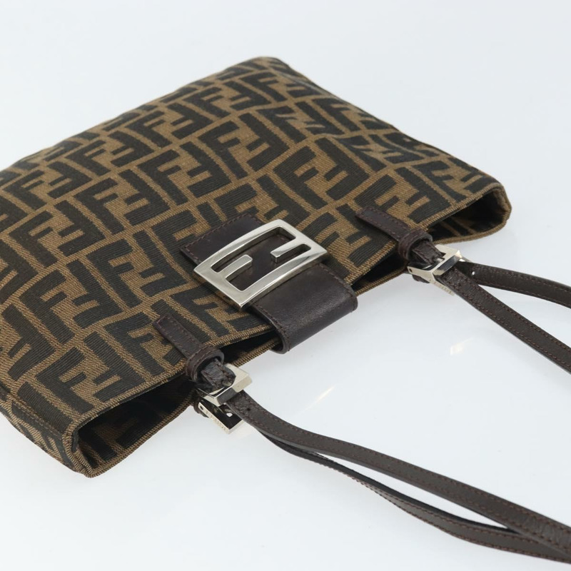 【日本直送】FENDI Zucca帆布托特包 黑色棕色 正品 171785V-5