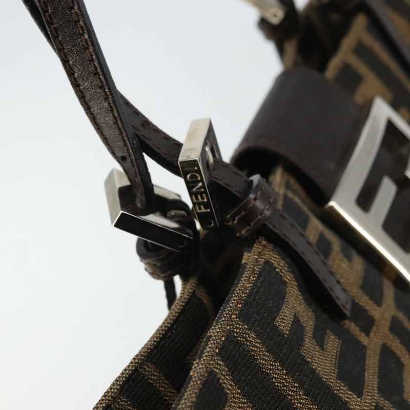 【日本直送】FENDI Zucca帆布托特包 黑色棕色 正品 171785V-8