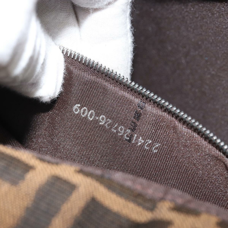 【日本直送】FENDI Zucca帆布托特包 黑色棕色 正品 171785V-10