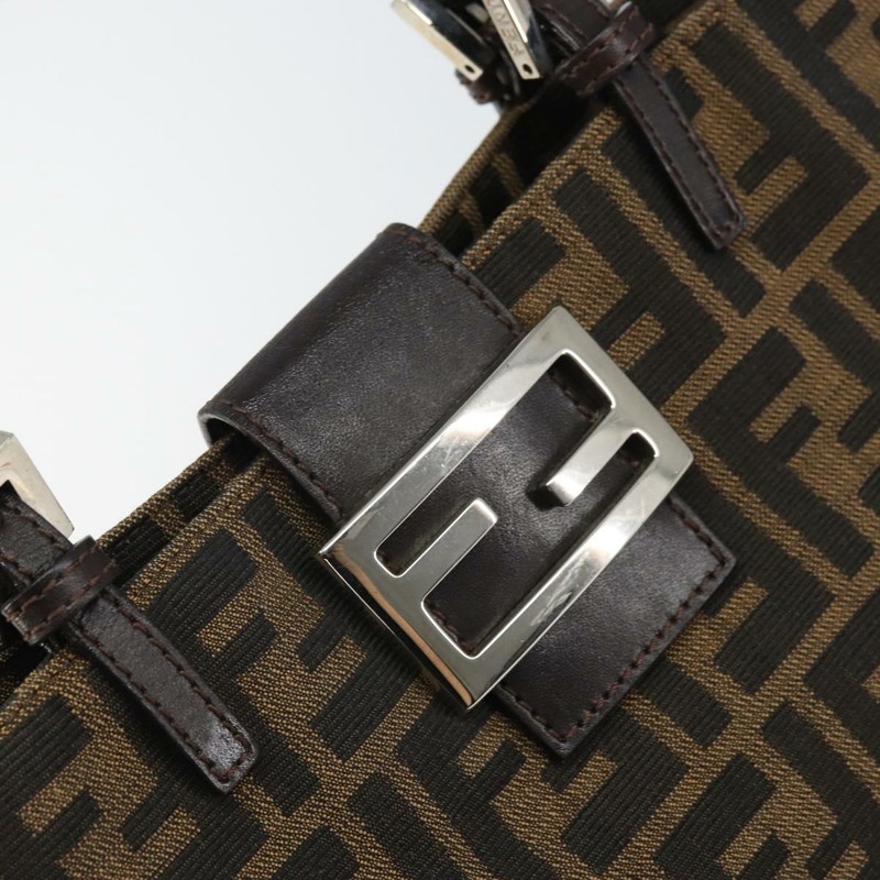 【日本直送】FENDI Zucca帆布托特包 黑色棕色 正品 171785V-17
