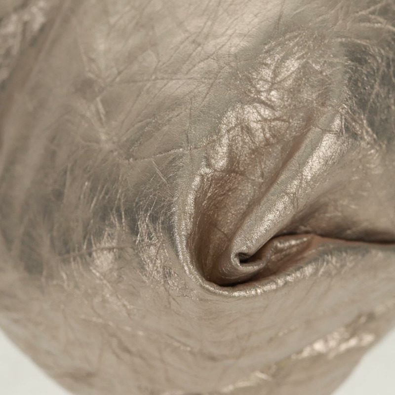 【日本直送】BALENCIAGA Crush 中型鏈條包 皮革 香檳金 742941 正品 170011SAV-8