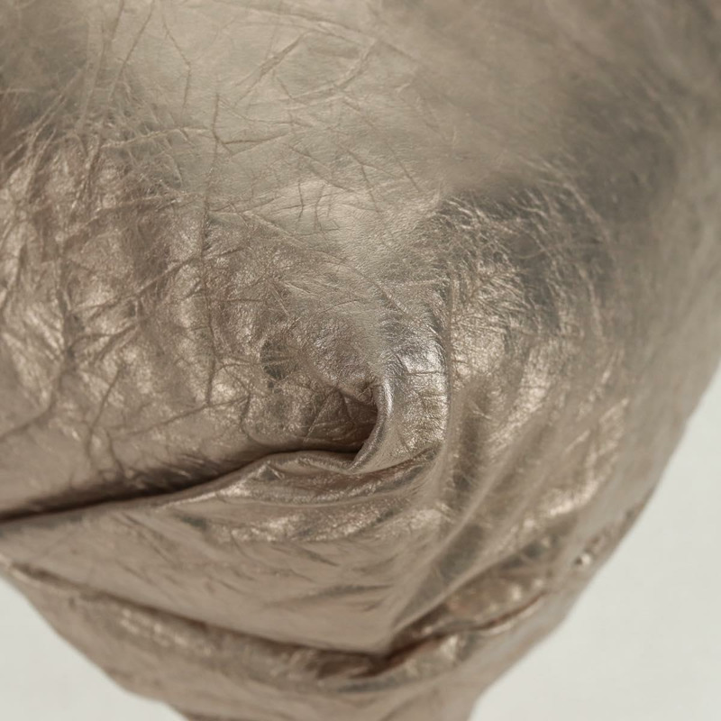 【日本直送】BALENCIAGA Crush 中型鏈條包 皮革 香檳金 742941 正品 170011SAV-14