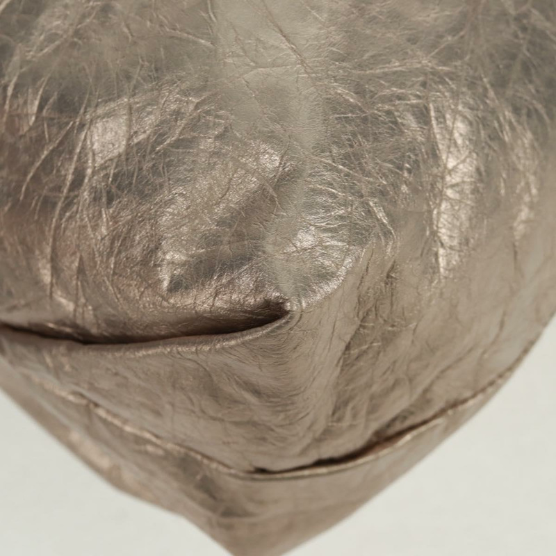 【日本直送】BALENCIAGA Crush 中型鏈條包 皮革 香檳金 742941 正品 170011SAV-16