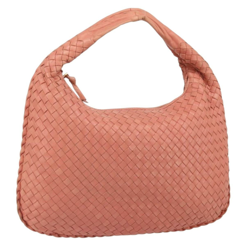 【日本直送】BOTTEGA VENETA INTRECCIATO Hobo 手提包皮革粉紅金正品 hk3480A-0
