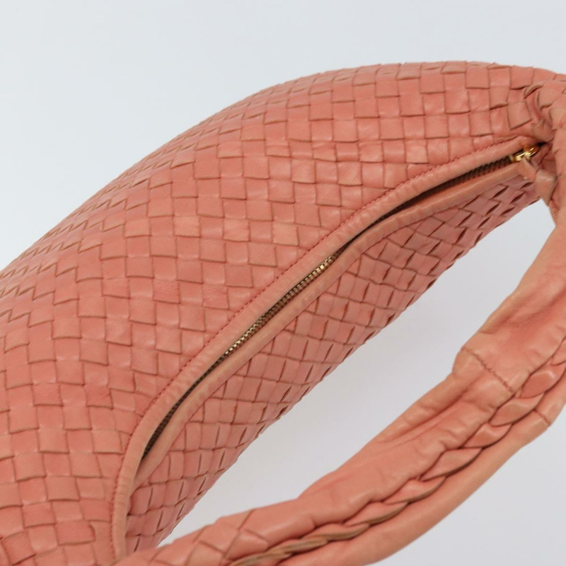 【日本直送】BOTTEGA VENETA INTRECCIATO Hobo 手提包皮革粉紅金正品 hk3480A-5