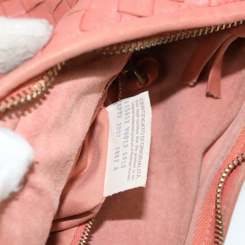 【日本直送】BOTTEGA VENETA INTRECCIATO Hobo 手提包皮革粉紅金正品 hk3480A-11