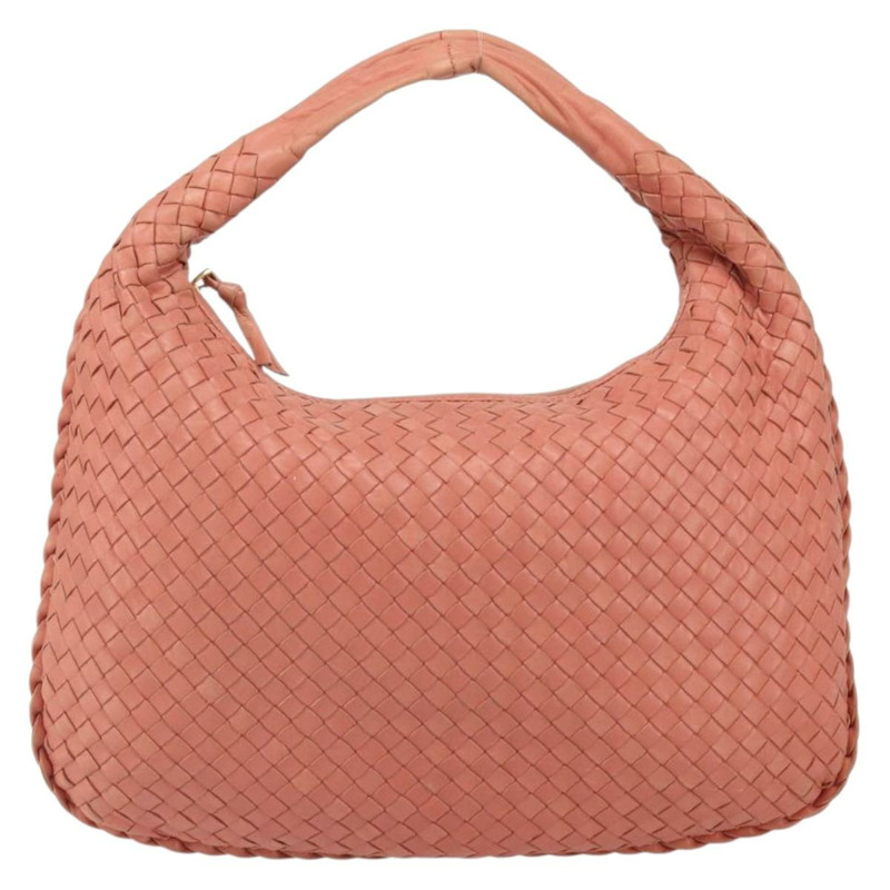 【日本直送】BOTTEGA VENETA INTRECCIATO Hobo 手提包皮革粉紅金正品 hk3480A-12