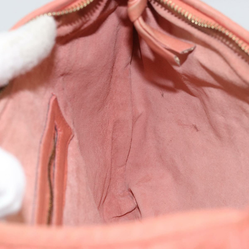 【日本直送】BOTTEGA VENETA INTRECCIATO Hobo 手提包皮革粉紅金正品 hk3480A-17