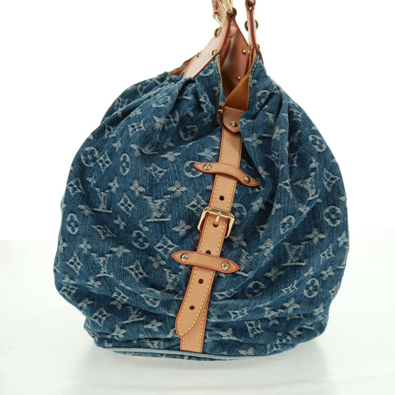 【日本直送】路易威登 Monogram Denim XL 手提包 藍色 M95515 LV 正品 BA9649SM-2