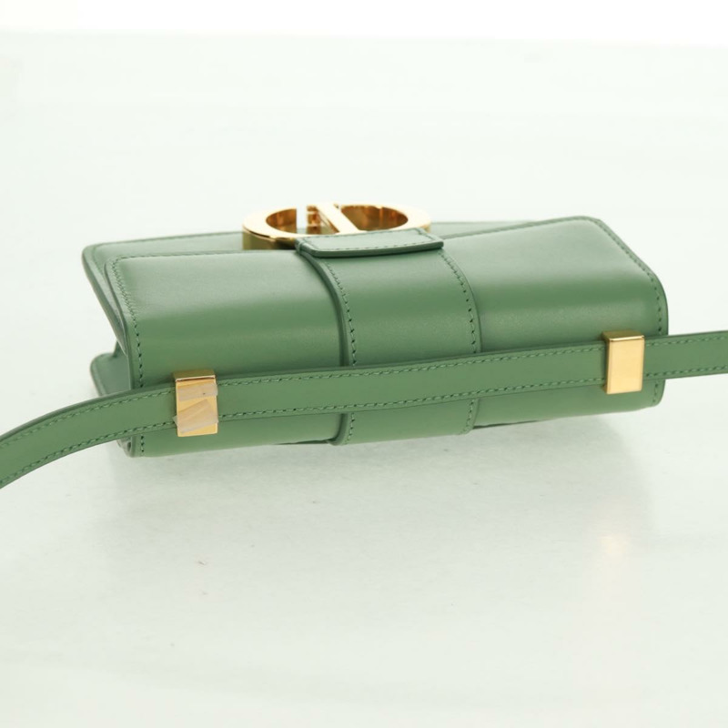 【日本直送】Christian Dior Micro 30 Montaigne 包，金色/綠色皮革，正品 BA9641SAM-5