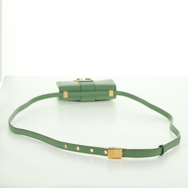 【日本直送】Christian Dior Micro 30 Montaigne 包，金色/綠色皮革，正品 BA9641SAM-6