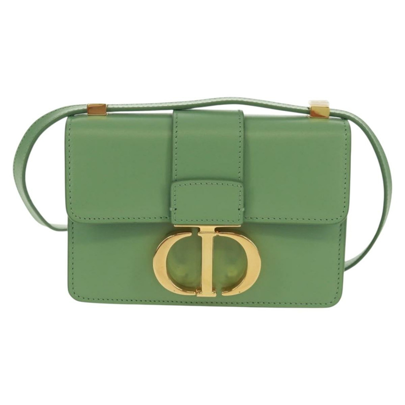 【日本直送】Christian Dior Micro 30 Montaigne 包，金色/綠色皮革，正品 BA9641SAM-12