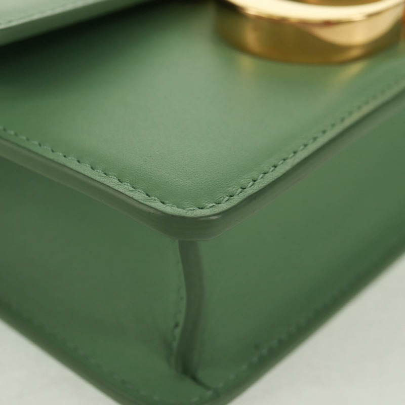 【日本直送】Christian Dior Micro 30 Montaigne 包，金色/綠色皮革，正品 BA9641SAM-14