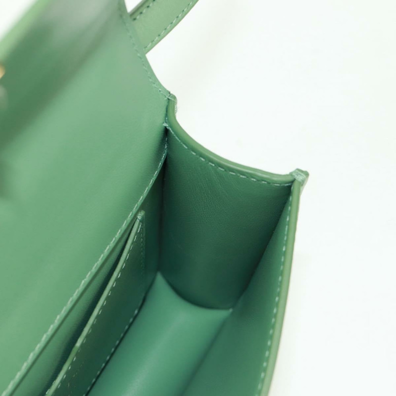 【日本直送】Christian Dior Micro 30 Montaigne 包，金色/綠色皮革，正品 BA9641SAM-21