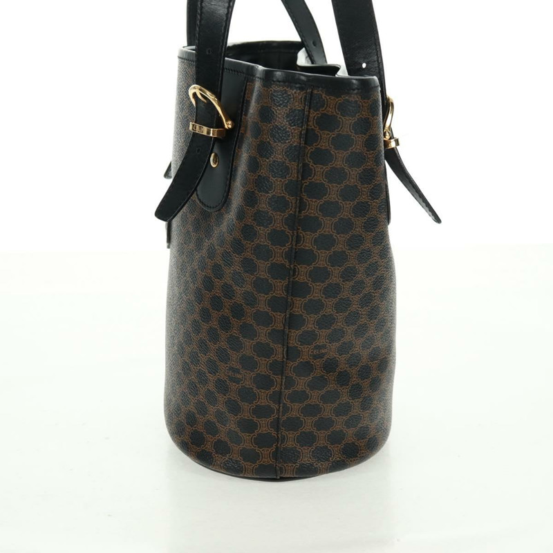 【日本直送】CELINE Macadam帆布托特包 PVC皮革 黑色金色 Auth am10664V-2