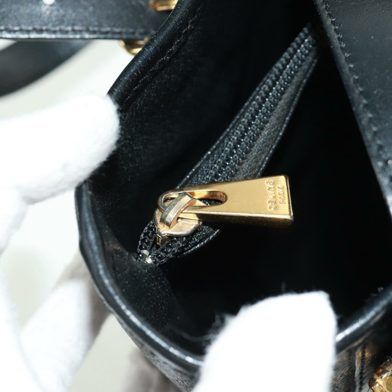 【日本直送】CELINE Macadam帆布托特包 PVC皮革 黑色金色 Auth am10664V-9