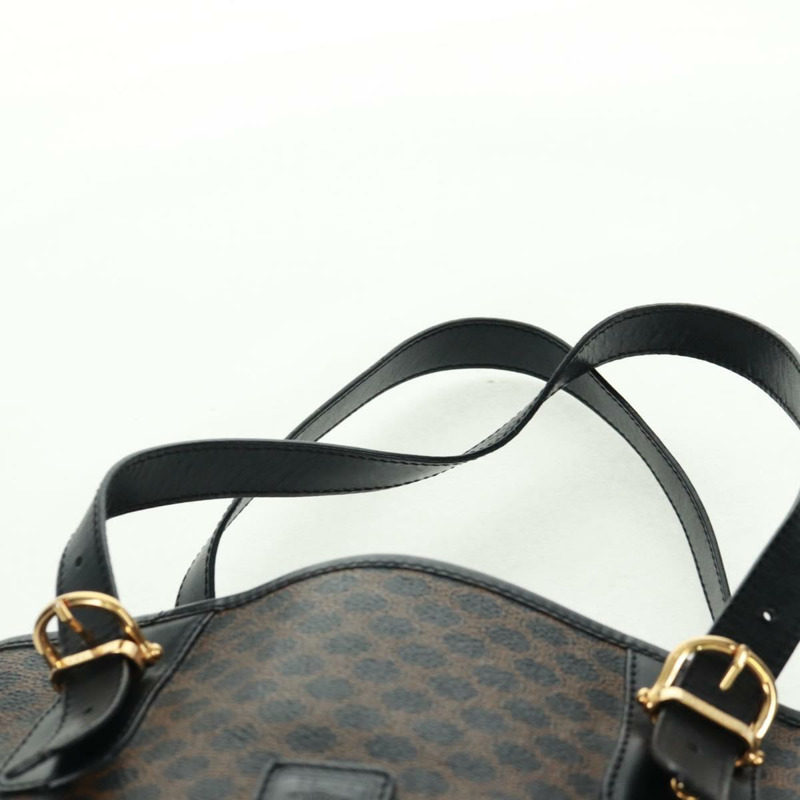 【日本直送】CELINE Macadam帆布托特包 PVC皮革 黑色金色 Auth am10664V-13