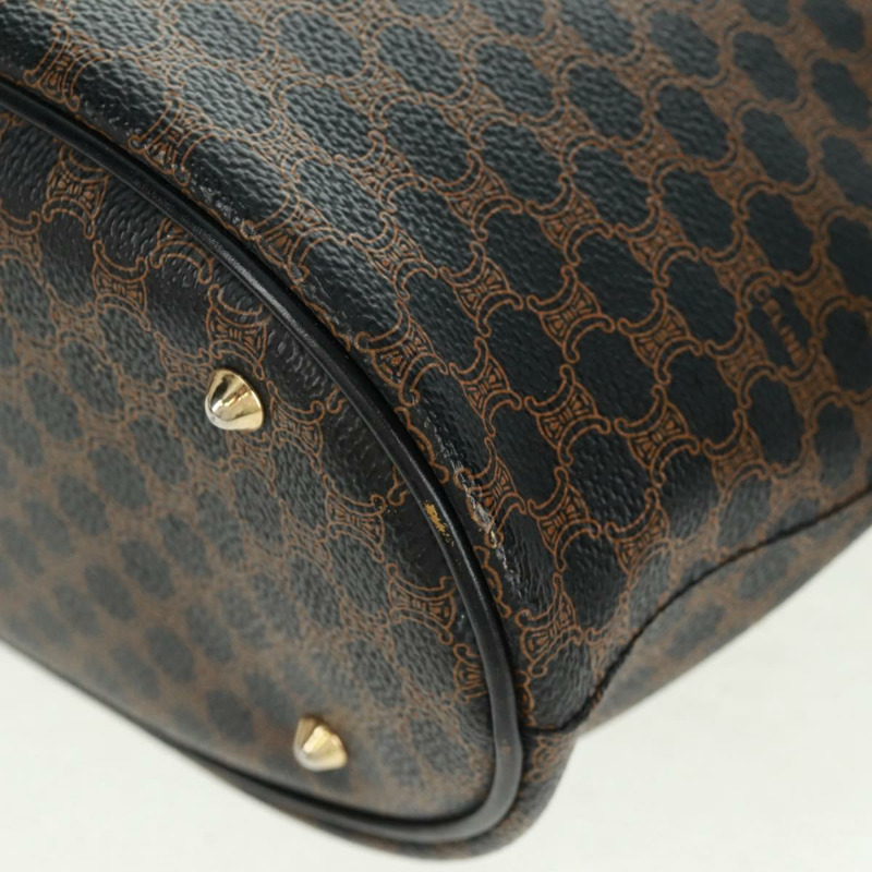 【日本直送】CELINE Macadam帆布托特包 PVC皮革 黑色金色 Auth am10664V-14