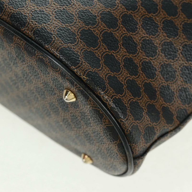 【日本直送】CELINE Macadam帆布托特包 PVC皮革 黑色金色 Auth am10664V-16