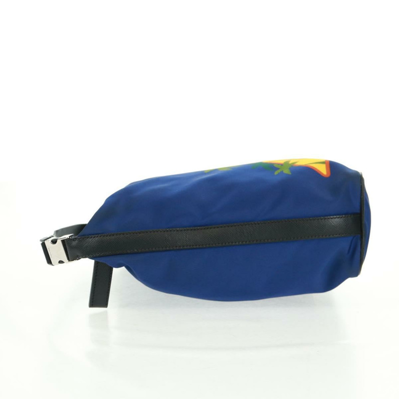 【日本直送】PRADA 尼龍雙肩包，藍銀色，正品，貨號 161702M-2