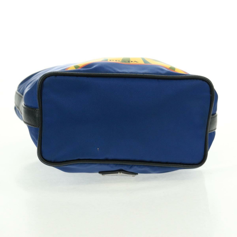 【日本直送】PRADA 尼龍雙肩包，藍銀色，正品，貨號 161702M-4