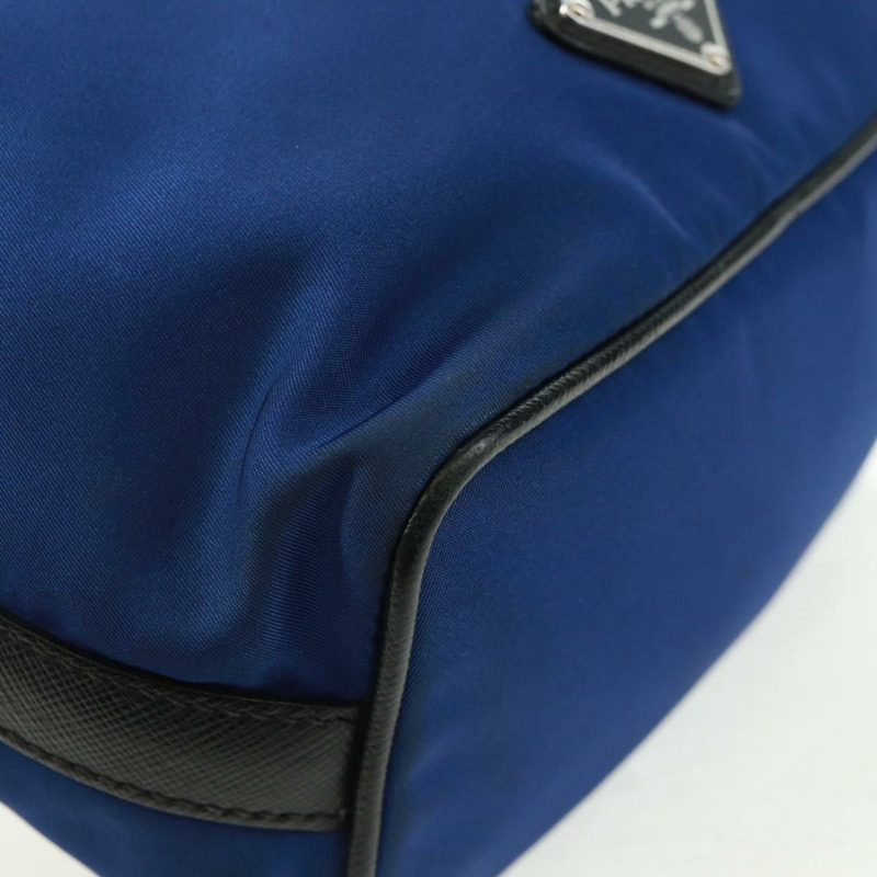 【日本直送】PRADA 尼龍雙肩包，藍銀色，正品，貨號 161702M-16