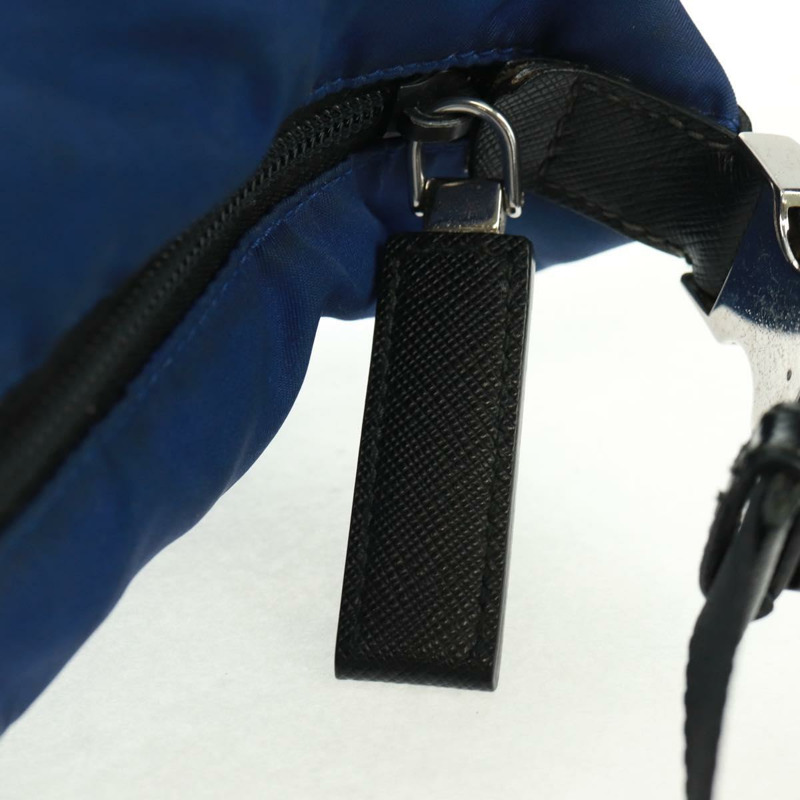【日本直送】PRADA 尼龍雙肩包，藍銀色，正品，貨號 161702M-19