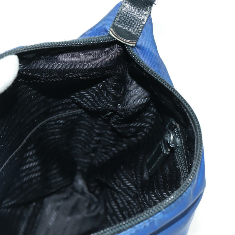 【日本直送】PRADA 尼龍雙肩包，藍銀色，正品，貨號 161702M-21