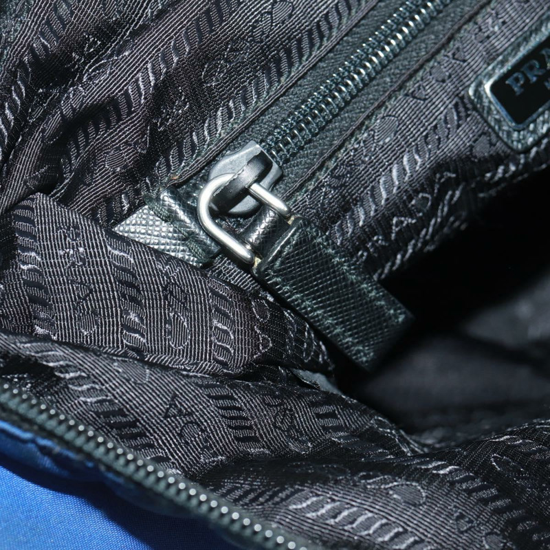 【日本直送】PRADA 尼龍雙肩包，藍銀色，正品，貨號 161702M-23