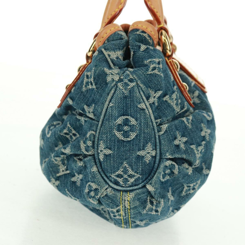 【日本直送】路易威登 Monogram Denim Preity 手提包 藍色 M95020 LV 正品 161333SAV-3