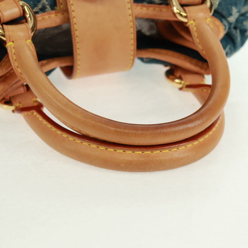 【日本直送】路易威登 Monogram Denim Preity 手提包 藍色 M95020 LV 正品 161333SAV-7