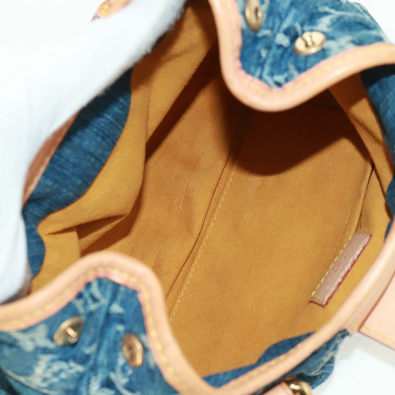 【日本直送】路易威登 Monogram Denim Preity 手提包 藍色 M95020 LV 正品 161333SAV-9