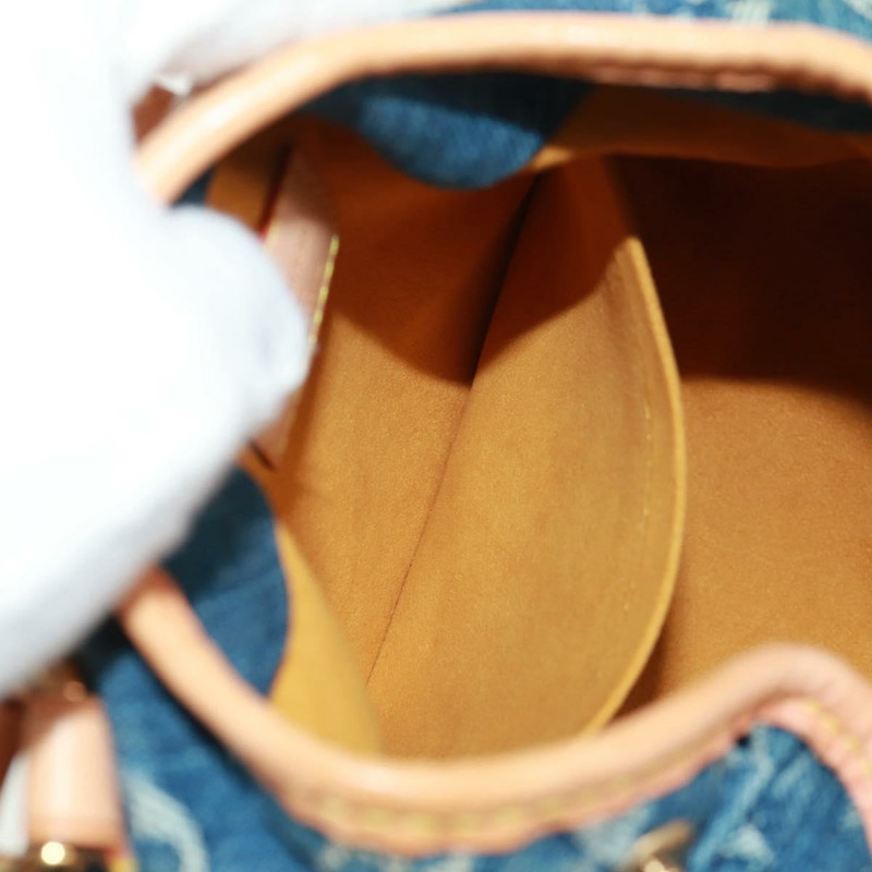 【日本直送】路易威登 Monogram Denim Preity 手提包 藍色 M95020 LV 正品 161333SAV-22