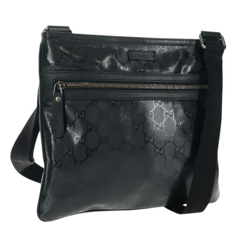 【日本直送】GUCCI GG Implementation 單肩包 PVC 黑色 295257 Auth am10685V-0