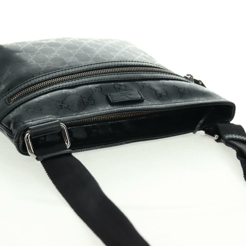 【日本直送】GUCCI GG Implementation 單肩包 PVC 黑色 295257 Auth am10685V-5