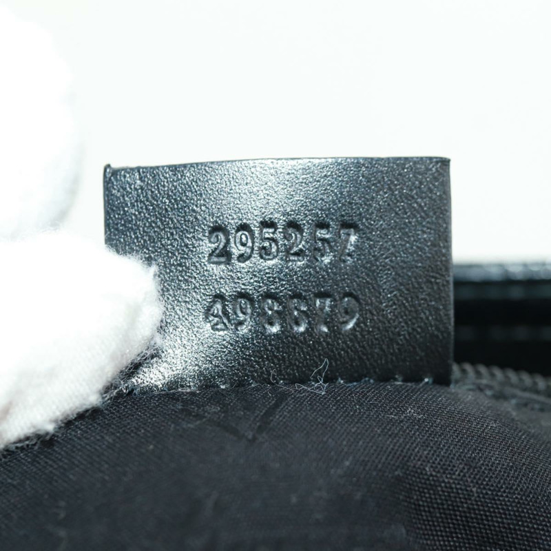 【日本直送】GUCCI GG Implementation 單肩包 PVC 黑色 295257 Auth am10685V-10