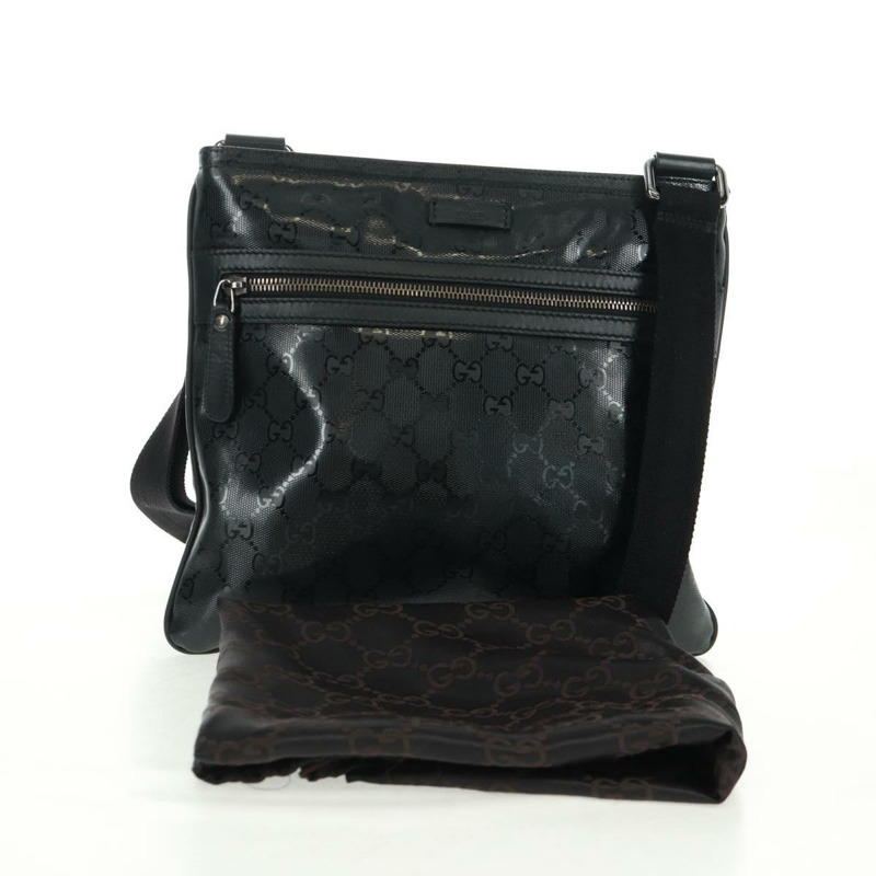 【日本直送】GUCCI GG Implementation 單肩包 PVC 黑色 295257 Auth am10685V-11