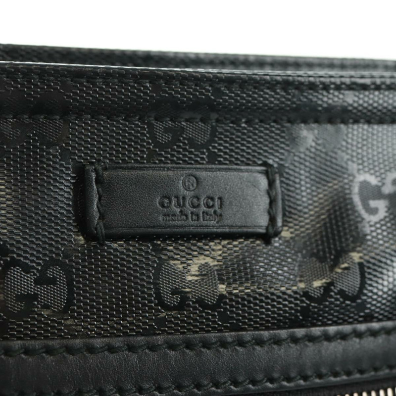 【日本直送】GUCCI GG Implementation 單肩包 PVC 黑色 295257 Auth am10685V-17