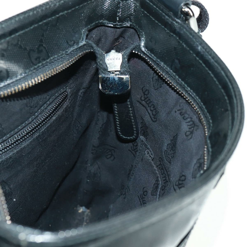 【日本直送】GUCCI GG Implementation 單肩包 PVC 黑色 295257 Auth am10685V-21