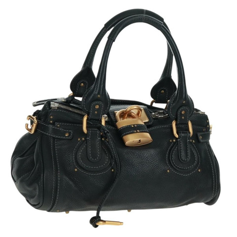 Chloe Paddington 手提包，黑色金色銀色真皮款，正品 am10719SV