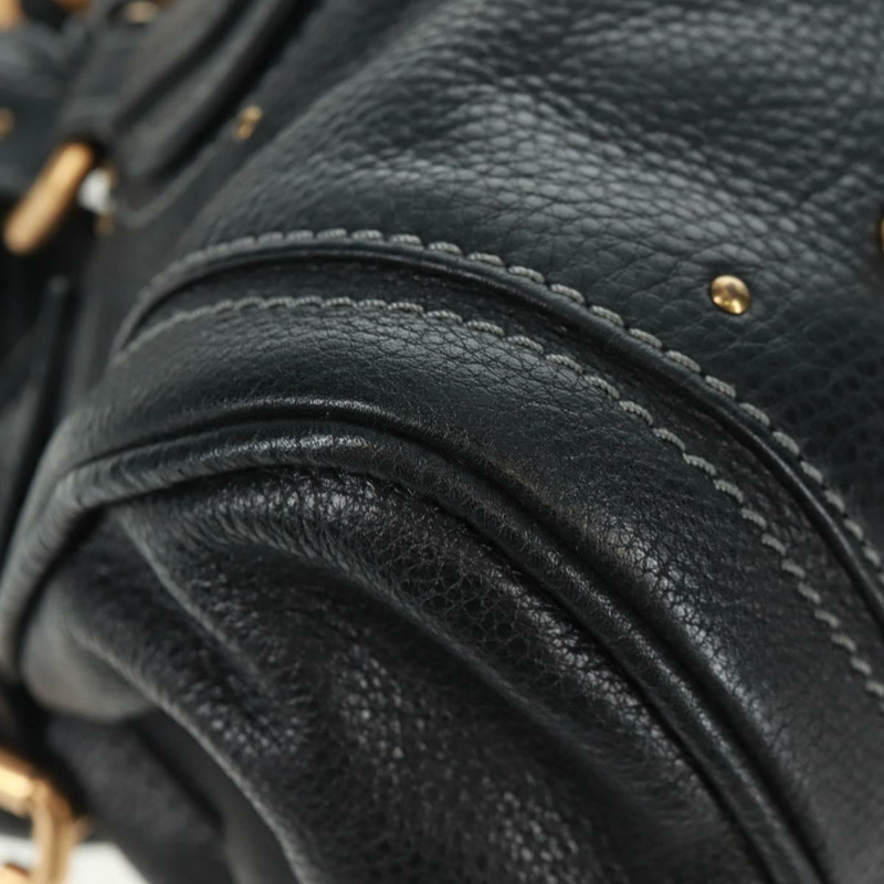 【日本直送】Chloe Paddington 手提包，黑色金色銀色真皮款，正品 am10719SV-7