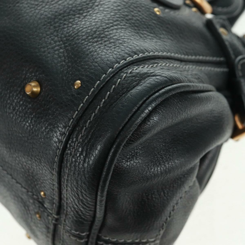 【日本直送】Chloe Paddington 手提包，黑色金色銀色真皮款，正品 am10719SV-16