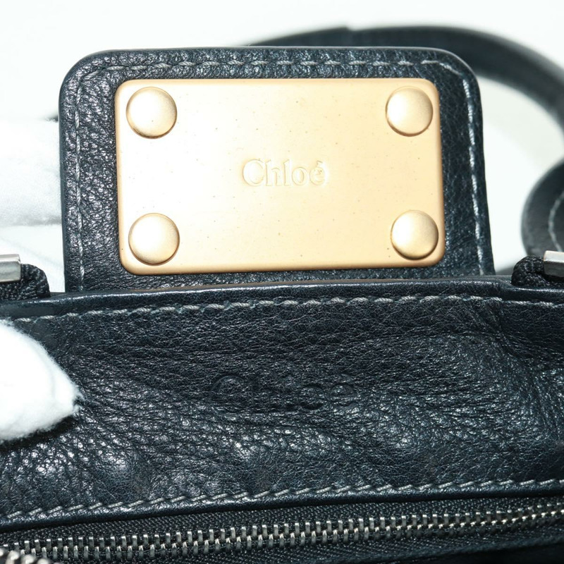 【日本直送】Chloe Paddington 手提包，黑色金色銀色真皮款，正品 am10719SV-19