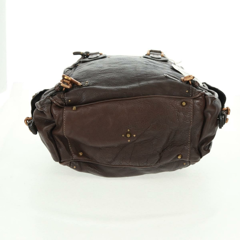 【日本直送】Chloe Paddington 手提包，皮革材質，深棕色/金色/銀色，正品 am10709V-4
