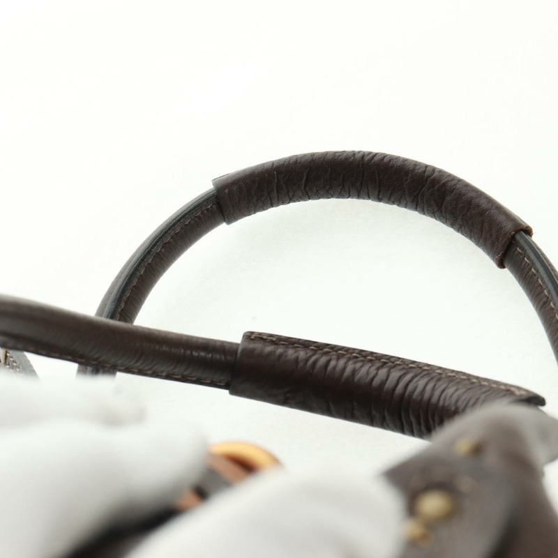 【日本直送】Chloe Paddington 手提包，皮革材質，深棕色/金色/銀色，正品 am10709V-13